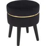 Taburet PARIS 35 cm černý
