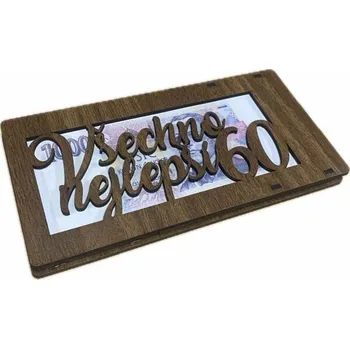 Casa de Engel Dřevěná krabička na peníze hnědá 60 0/30