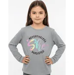 DÍVČÍ TRIČKO S DLOUHÝM RUKÁVEM NOVINKA Barva: Šedá, Velikost: 146