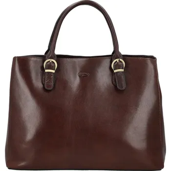 Kabelka Dámská kožená kabelka do ruky tmavě hnědá - Katana Siara hnědá