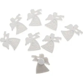 Vánoční dekorace Casa de Engel Polyresinový anděl samolepící - sada 8 ks