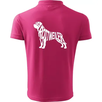 Pánská košile Rotvajler - Polokošile pánská Pique Polo 203 - S ( Purpurová )