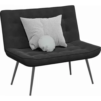 vidaXL Lavice 110x74x84 cm samet [4012339] Barva: Černá