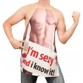 Kuchyňská zástěra Pikantní Pánská Zástěra Jen Do Kuchyně Sexy