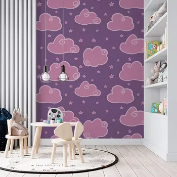 Tapeta Sablio Tapeta Růžové obláčky - 125x75 cm