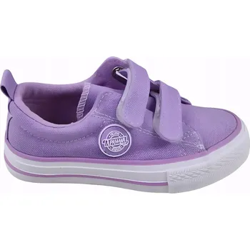 Dívčí obuv Dětské tenisky/plátěnky na suchý zip RC15 fialové vel. 29