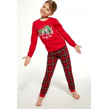 Dívčí pyžamo PYŽAMO DÍVČÍ DĚTSKÉ DR 594/159 FAMILY TIME 86-92 Červené