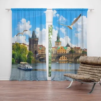 Závěs Sablio Závěs Praha Karlův most 2: 2ks 140x250cm