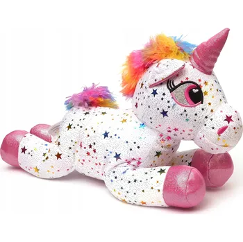 plyšák Plyšová Hračka jednorožec Deef 30 cm bílá