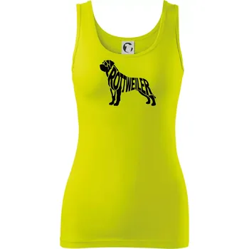 Dámské tričko Rotvajler - Dámské tílko - M ( Limetková )