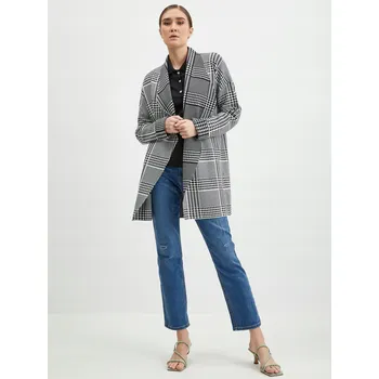 Dámský svetr Černý dámský vzorovaný kardigan ORSAY