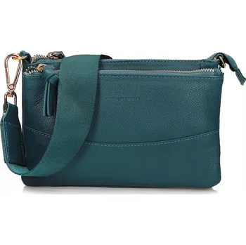 Kabelka Kabelka Toscanio kabelka přes rameno , přírodní kůže, modrá