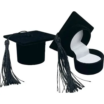 Dárková krabička Dárková krabička promoční čepice (Dárková sametová krabička k promoci)