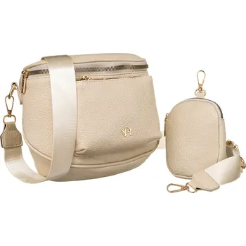 Kabelka ROVICKY Elegantní dámská brašna přes rameno s přídavnou kabelkou Barva: Béžová