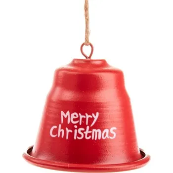 Vánoční dekorace Casa de Engel Kovový zvonek "Merry Christmas"