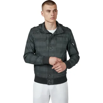 Pánská větrovka Picken Pánská šedá jarní bunda Barva: Šedá, Velikost: M