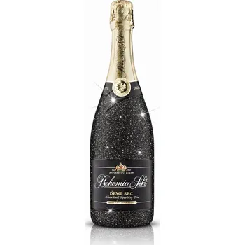 Bohemia Sekt Demi Sec 0,75 l - Černé třpytky