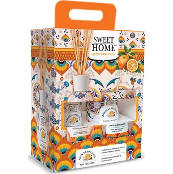 Aroma difuzér Sweet Home Collection Dárková sada aroma difuzéru se svíčkou Navelina Orange + 2 měsíce na vrácení zboží