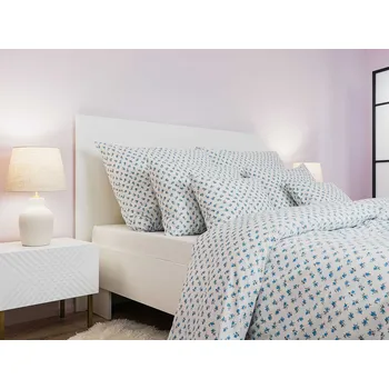 DADKA VRACOV Povlak na polštář bavlna Malé růže modré Rozměr: 40x40