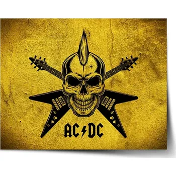 Plakát Sablio Plakát ACDC Lebka - 60x40 cm