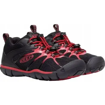 Dětská treková obuv Dětské trekové boty Keen Chandler 2 CNX černo/červené, velikost UK 1,5 / EU 34