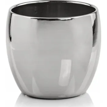 Květináč Šedý keramický Květináč Polnix 17 cm x 17 x 16 cm