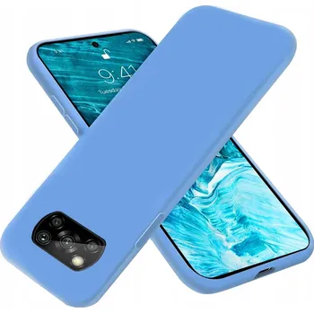 Pouzdro na mobilní telefon Zadní Kryt Silkcase pro Xiaomi POCO X3 NFC modrý