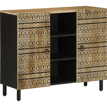 vidaXL Příborník 90 x 33,5 x 75 cm masivní hrubé mangovníkové dřevo [4018656]