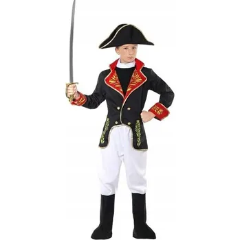 Karnevalový kostým Kostým Napoleona Bonaparte - Uniforma, Kostým Napoleon Velikost 128