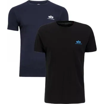 Podprsenka Alpha Industries Small Logo Basic 2 Pack 258500 770 Rep.Blue/Černá XL