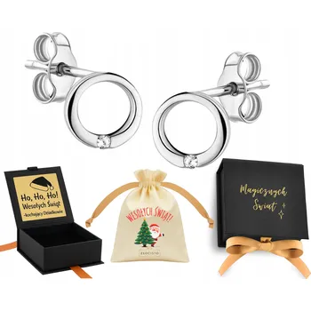 Náušnice STŘÍBRNÉ NÁUŠNICE KRUHY KROUŽKY 925