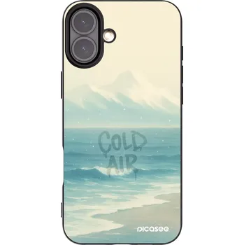 Pouzdro na mobilní telefon Picasee silikonový černý obal pro Apple iPhone 16 Plus - COLD AIR