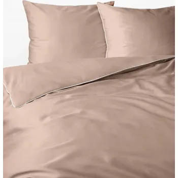 Povlečení Povlečení MAKOSATÉN jednobarevné se lemem 160x200 BROSKEVOVÁ