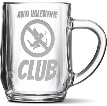 Sklenice Sablio Půllitr Anti Valentine Club: 0,5