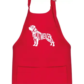 Kuchyňská zástěra Rotvajler - Dětská zástěra na vaření - Univerzální velikost ( Červená )