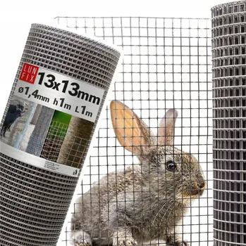 Pletivo Ocelové pletivo Lun Fix pozinkované 1x1 m, oka 13x13 mm, drát 1,4 mm