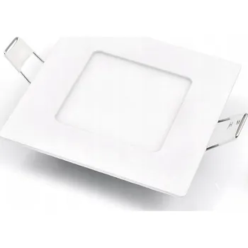 LED panel LED PANEL ZAPUŠTĚNÝ ČTVEREC 3W STROPNÍ SVÍTIDLO TEPLÁ BÍLÁ 3000K