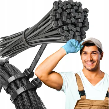 Stahovací páska STAHovací PÁSKY SILNÉ SVORKY STAHOVACÍ PÁSKY ČERNÉ 2,5x100mm 100 KS