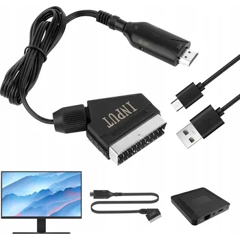 Adaptér / Převodník Euro Scart na HDMI kabel