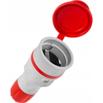 Elektrická zásuvka Hermetická Elektrická Zásuvka Plast-Rol šedá