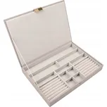 Šperkovnice na bižuterii taupe Supersize Stackers