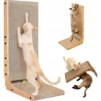 DRAPAK PRO KOČKY ROHOVÝ PELÍŠEK PRO KOČKY HRAČKA S KARTONOVÝM MÍČEM