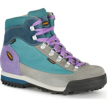Dámská sportovní obuv AKU Ultralight Original GTX - dámská kožená - modrozelená/fialová Velikost: 36