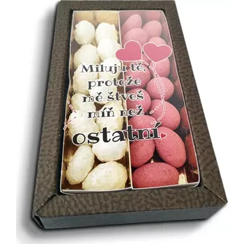 Čokoláda Sablio Mandle v čokoládě Miluju tě, protože mě štveš míň než ostatní - 2x 80g