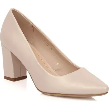 Dámské lodičky Sergio Leone W SK403C béžové perleťové lodičky na jehle 36