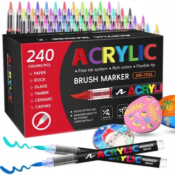 FIXY SADA 240 KUSŮ Fixy Popisovače VODĚODOLNÉ S BARVOU