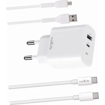 Rychlá nabíječka 30W se 2 porty a dvěma USB-C kabely pro iPhone 17 Pro