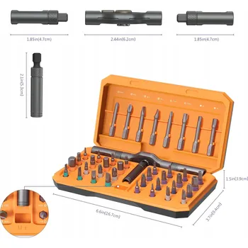 Šroubovák Multifunkční sada magnetických šroubováků 42v1 se 40 magnetickými bity
