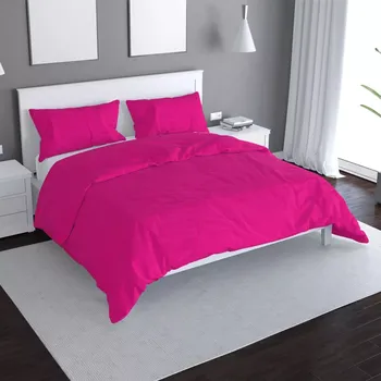 Povlečení Sablio Povlečení Sytě růžová - 140x200 / 90x70