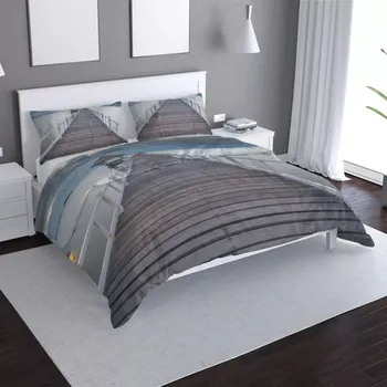 Povlečení Sablio Povlečení Dřevěné molo - 140x200 / 90x70